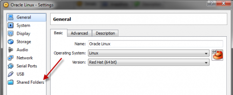 virtualbox mount shared folder