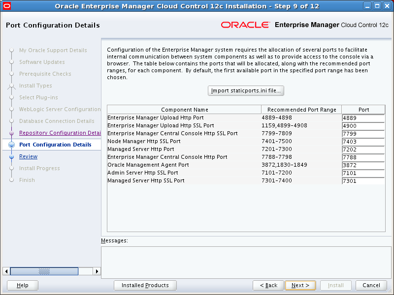Oracle Enterprise Manager 12c. Oracle cloud Control. Oracle Enterprise Manager cloud Control 13c. Oracle Enterprise Linux. Port configuration